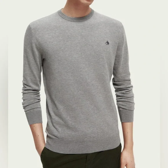 NWT - Scotch & Soda Men’s Essential Logo Crew Neck Sweater - Size XXL - Picture 2 of 9